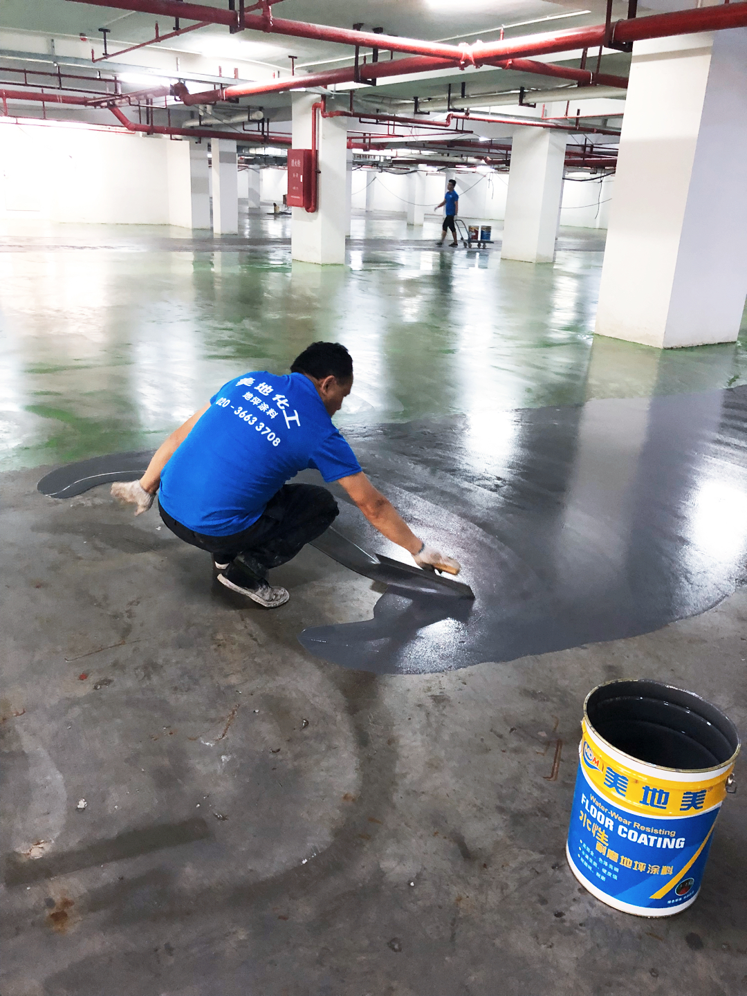 簡(jiǎn)述中山水性環(huán)氧地坪漆施工流程